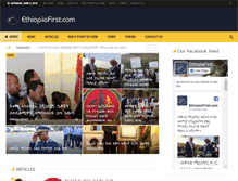 Tablet Screenshot of ethiopiafirst.com